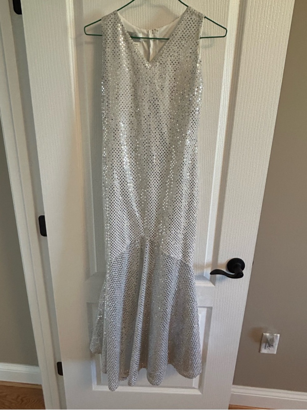 Chasing Fireflies Silver Sequin Maxi Dress